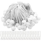 50 elastic rubber straps with balls for marquees, tents, banners, tarpaulins