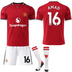 Man Utd Home Shirt 2025-2026 for Kids & Adults - No.16 AMAD with Socks No.16 AMAD XXL