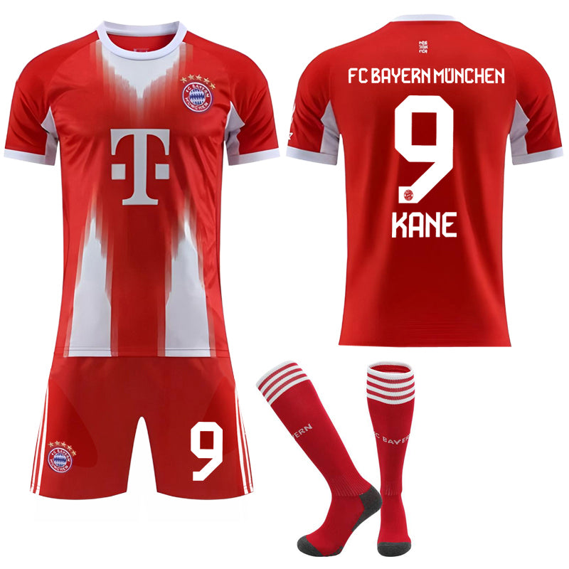 2025-2026 Bayern Munich Home Kids Adult Football Shirt with Socks No.9 KANE No.9 KANE XXL