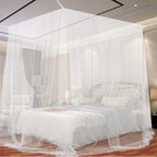 Mosquito net, large mosquito net with frame for king size bed, mosquito net for indoor and outdoor use (200 x 220 x 210 cm)