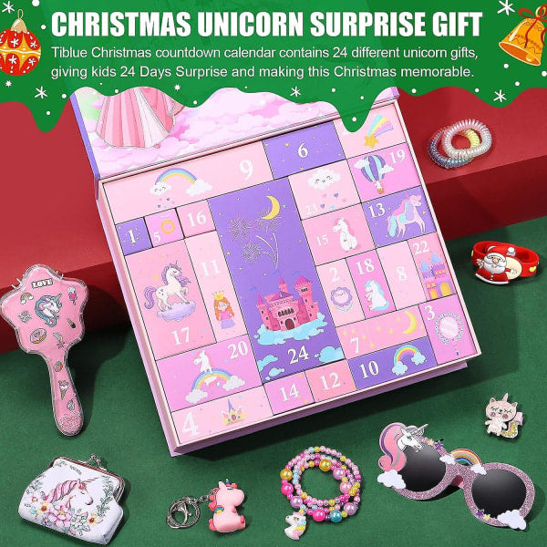 Advent Calendar for Girls - Unicorn Gifts for Girls Advent Calendar 24 Days Surprise Gifts Best Gifts for Daughters, Granddaughters