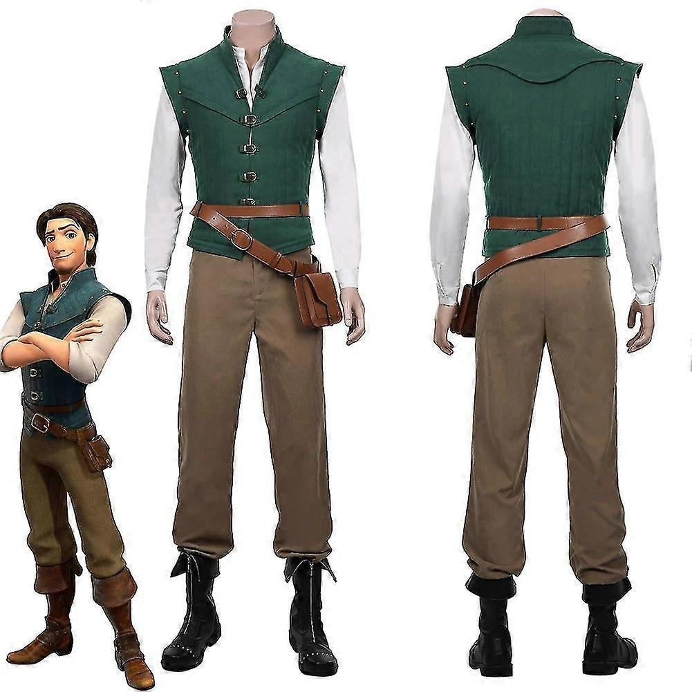 Rapunzel Flynn Rider Adult Costumes for Halloween Cosplay - Perfect M-max M