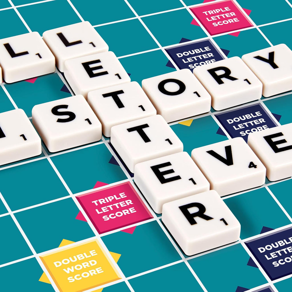 Classic Scrabble, Original Word Crossword Board Game, English Version, Family Game for Adults and Kids, Word Game for 2 to 4 Players
