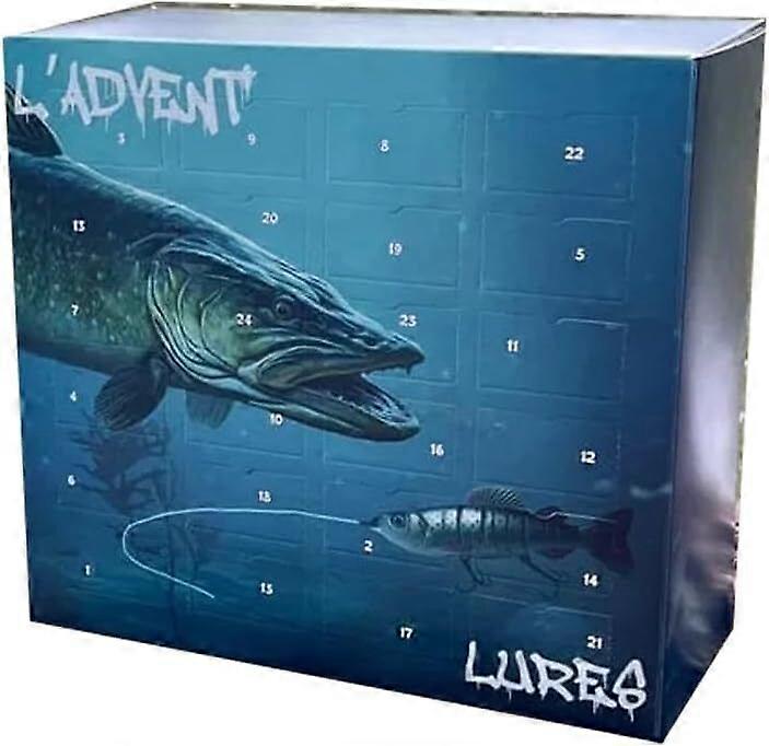LADVENTLURES 2024, Fishing Advent Calendar, Fishing Bait Christmas Gifts Parks
