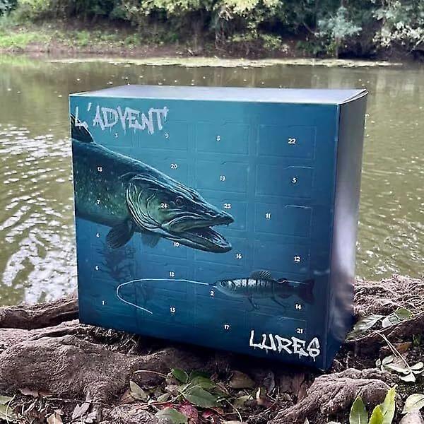 LADVENTLURES 2024, Fishing Advent Calendar, Fishing Bait Christmas Gifts Parks