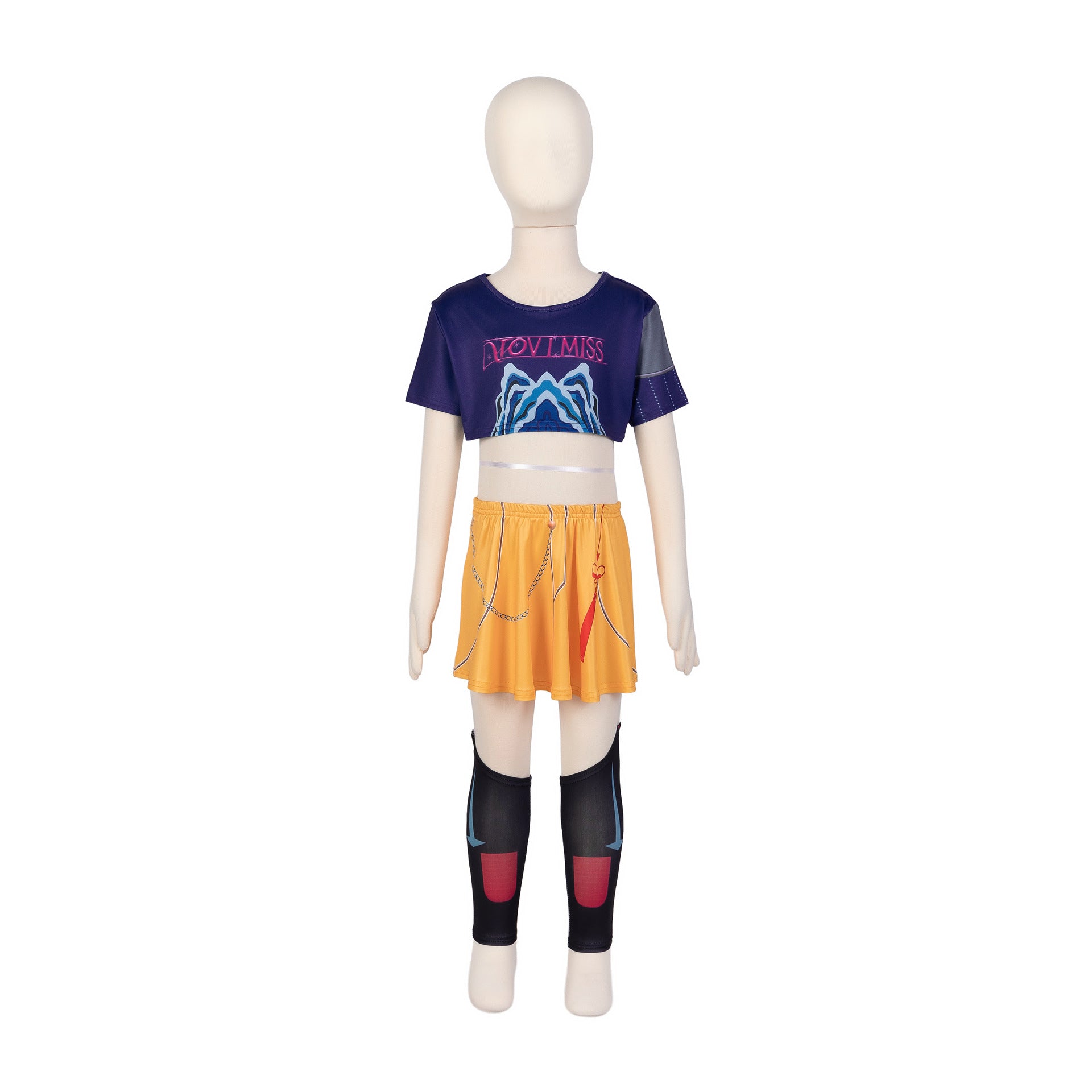 2025 Demon Hunter K-Pop Costume | Halloween Outfit Women Kids Cosplay No. 7 3-piece set_tfrf No. 7 3-piece set 130cm