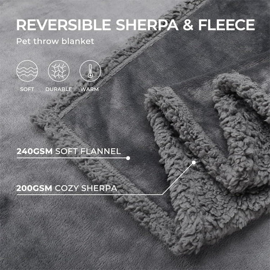The Waterproof Blanket, Snuggle Blanket for Sofa Bed Couch, Waterproof Pet Blanket for Dog and Cat, 100% Leak Proof Waterproof Fully Pee Proof Brown Brown L:145*165CM