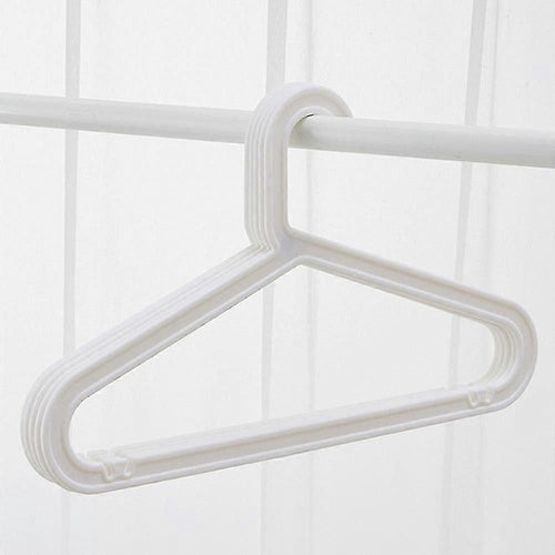 10-pack Standard PP Hanger Lightweight Shirt Hanger For Everyday Use White