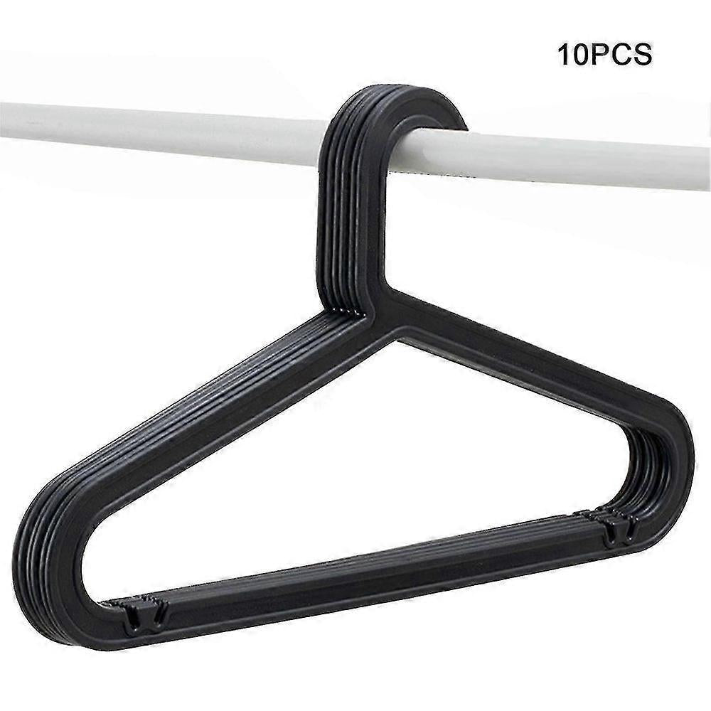 10-pack Standard PP Hanger Lightweight Shirt Hanger For Everyday Use White