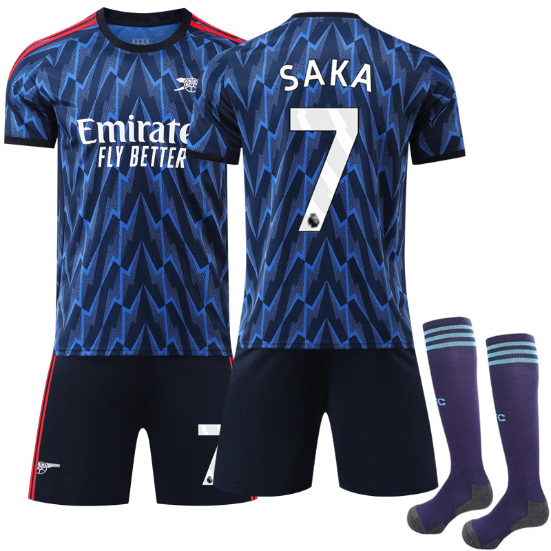 25-26 Arsenal Away Kit Kids Adult Football Shirt No. 7 Saka 25-26 Saka 25-26 Saka 24