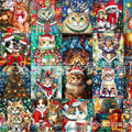 Puzzle Advent Calendar 2025, 1008 Puzzle Pieces 42 Days Christmas Countdown Advent Calendars_Style VS