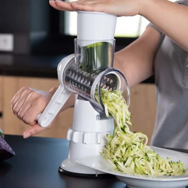 Rotary Grater Vegetable Cutter and Shredder white white[pl]