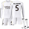 2526 Real Madrid Home Shirt Long Sleeve Football Shirt Kit No. 5 Bellingham SS