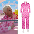 Adult Barbie Outfit for Men Ken Cosplay Costumes Pink Jumpsuit L