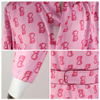 Adult Barbie Outfit for Men Ken Cosplay Costumes Pink Jumpsuit L