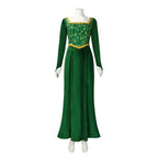 Princess Fiona Dress Halloween Masquerade Green Dress, Party Costume Role Play for Adult S