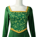 Princess Fiona Dress Halloween Masquerade Green Dress, Party Costume Role Play for Adult S