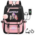 K-Pop Demon Hunters Anime School Backpack Cute Cartoon Bag for Students rosa_tfrf pink 10