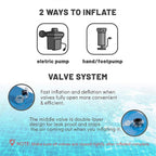 Extra Thick Winter Cushion for Above Ground Pool, Air Cushion for Equalizing Cold and Ice, Winter Preparation Pool C[D]-XY27- Blue