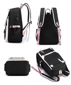 K-Pop Demon Hunters Anime School Backpack Cute Cartoon Bag for Students black_tfrf black 10