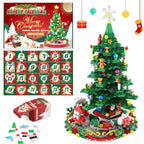 Advent Calendar 2024 Christmas Tree Building Kit Toy, 1066 Pieces Christmas Countdown Calendar, 24 Days Building Block