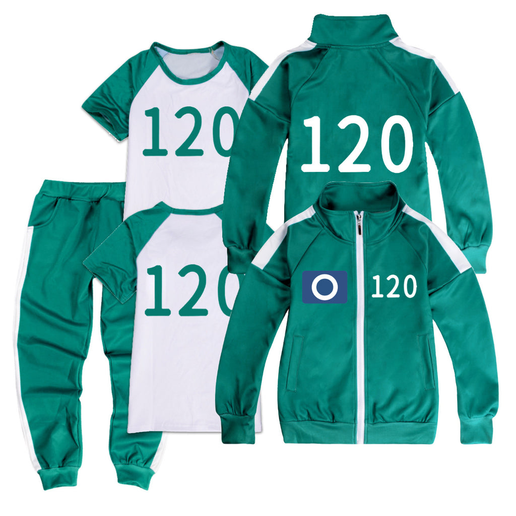 Squid Game, training clothes, complete set with number 230 230 230 230 150