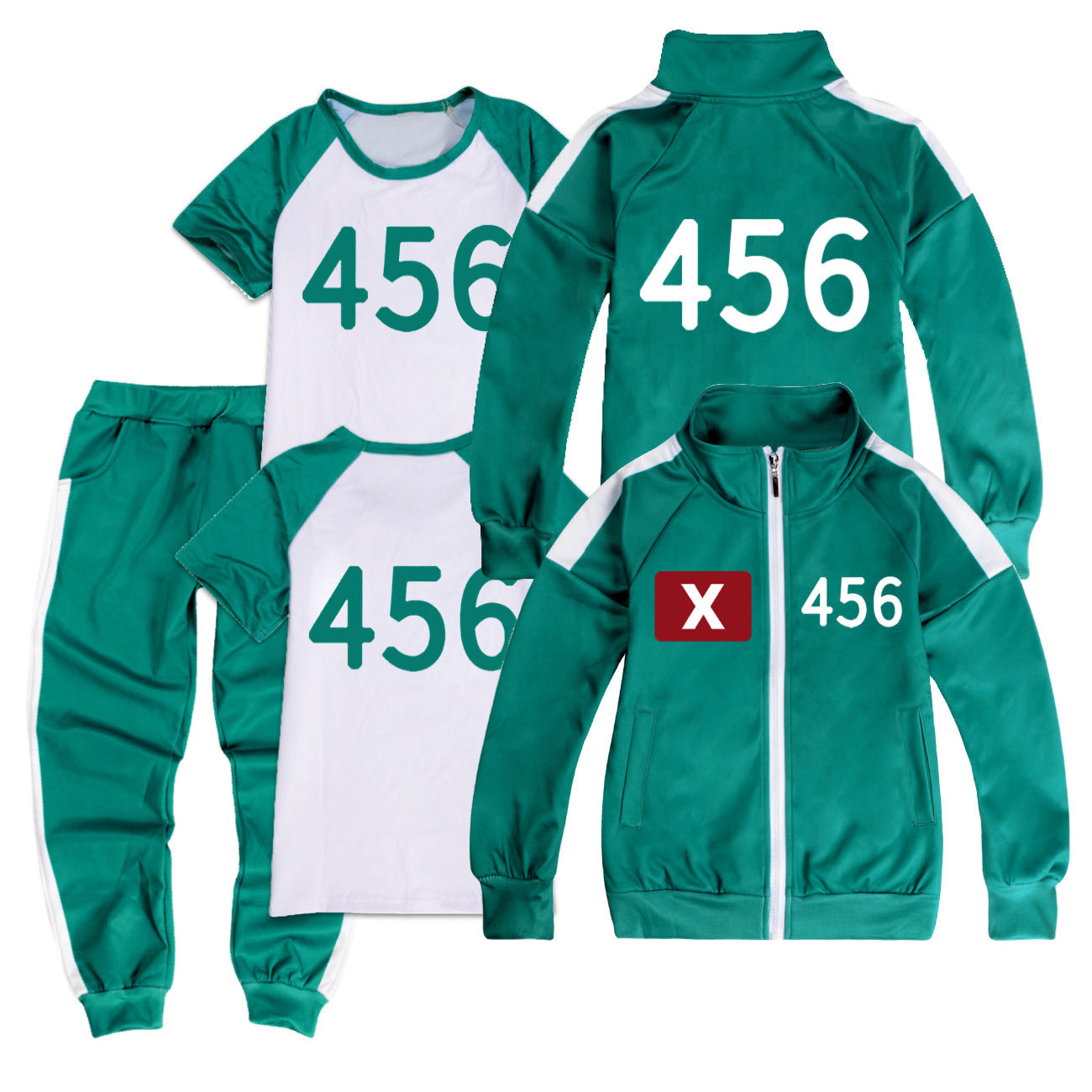 Squid Game, training clothes, complete set with number 230 230 230 230 150
