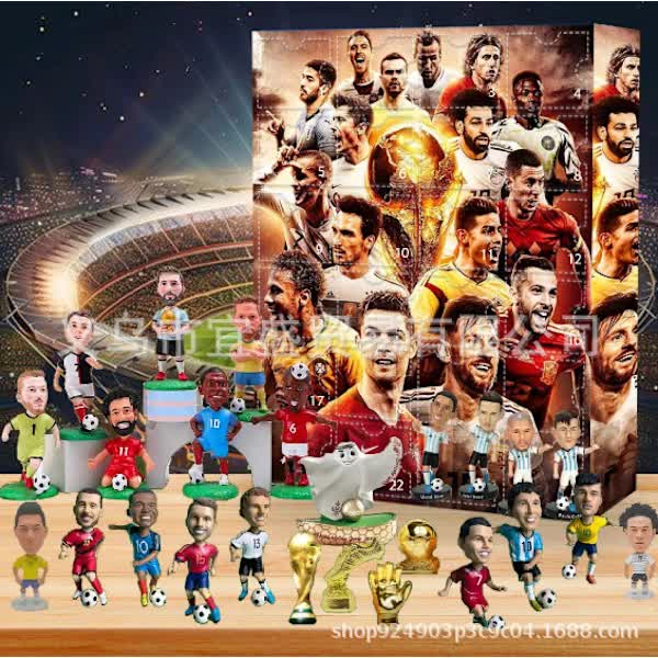 2025 Football Cup Advent Calendar. Football Cup Advent Calendar Christmas Surprise Gift Box. {AZC} B