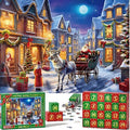 Puzzle Advent Calendar 2025, 1008 Puzzle Pieces 24 Days Christmas Countdown Advent Calendars