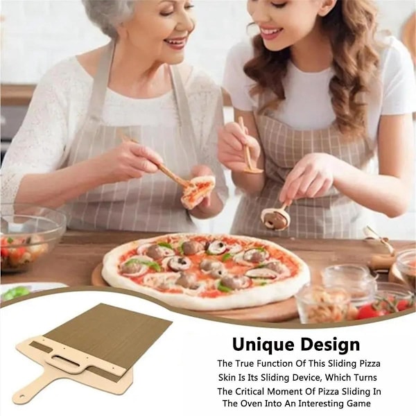 Sliding Pizza Shovel Pala Pizza Scorrevole Pizza Shovel That Transfers Pizza Perfectly Non-Stick_OF