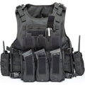 Tactical Vest, Adjustable Plate Carrier for Army, Police, Black