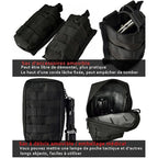 Tactical Vest, Adjustable Plate Carrier for Army, Police, Black