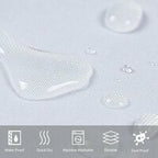 pc mildew resistant shower curtain washable waterproof fabric large polyester shower curtains for bathtub or bathroom white 200x220cm