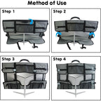 Monitor Carrying Case, Protective Storage Bag with Carrying Handle, Compatible with 24 to 27-inch Desktop Computer Monitors and Accessories