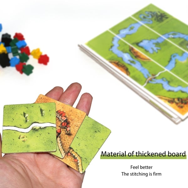 Carcassonne Board Game Family Games Board Games Expand Board Games for 2-5 Players-tfrf