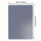 Extra Large Silicone Stove Protector Mat - Heat Resistant Protector for Electric Stove, Non-Slip Dish Mat for Kitchen Black