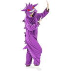 Gengar Costume Onesie Pajamas Halloween Christmas One Piece Kigurumi for Men Women - WELLNGS S