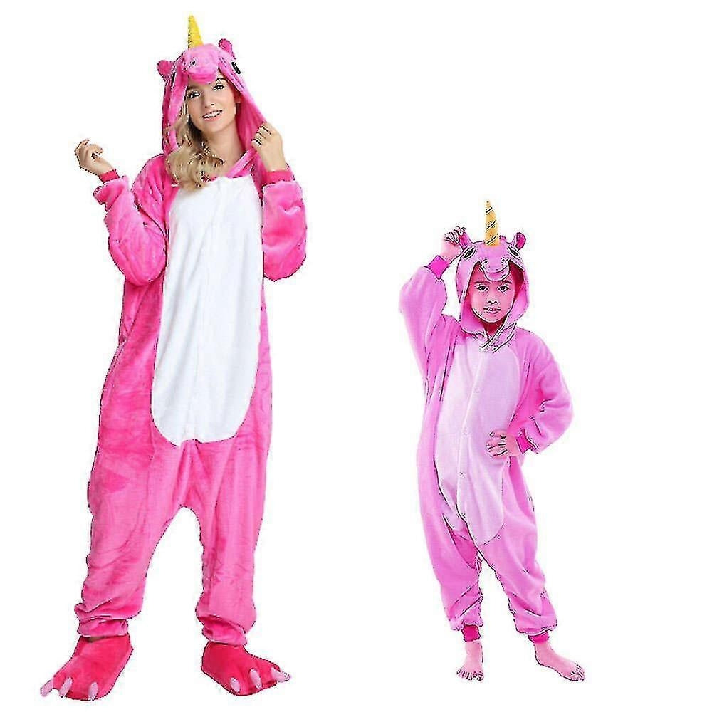 Pegasus Clothing Unicorn Pajamas Kigurumi Jumpsuit Pink Rose XL