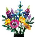 High Quality 10313 Icons Wildflower Bouquet, with Lavender and Gerbera, Building Kit for Adults, Gift, Botanical Collection, 2024 Set