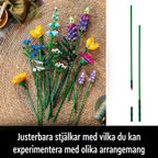 High Quality 10313 Icons Wildflower Bouquet, with Lavender and Gerbera, Building Kit for Adults, Gift, Botanical Collection, 2024 Set