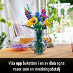 High Quality 10313 Icons Wildflower Bouquet, with Lavender and Gerbera, Building Kit for Adults, Gift, Botanical Collection, 2024 Set