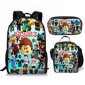 3D Roblox Backpack, Lunch Bag and Pencil Case - 3-pack 3pcs