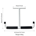 Garage Ceiling Storage Hook Steel, Heavy Duty Storage Rack for Hanging Wood, Bikes, Tools, Timber, Snowboard, Fishing Rods, Sturdy Storage System White