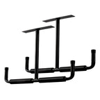 Garage Ceiling Storage Hook Steel, Heavy Duty Storage Rack for Hanging Wood, Bikes, Tools, Timber, Snowboard, Fishing Rods, Sturdy Storage System White