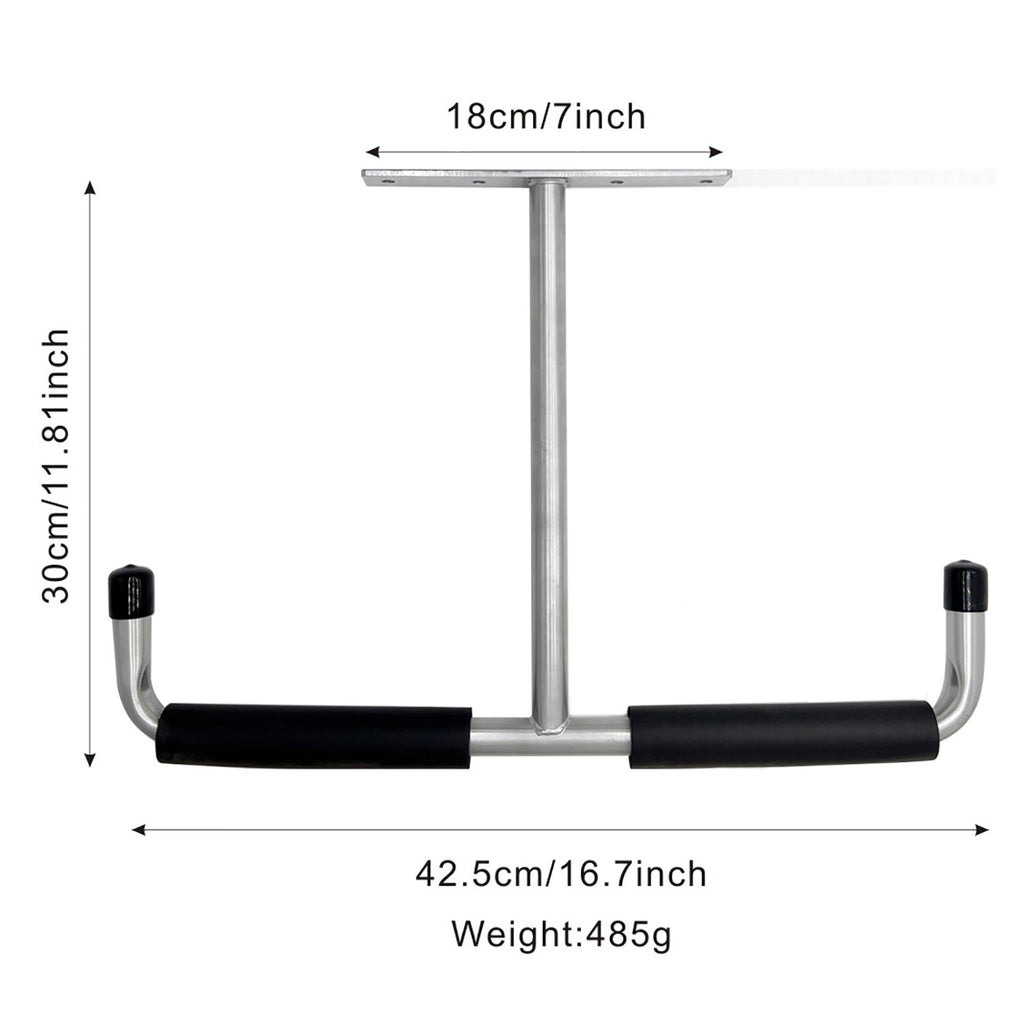 Garage Ceiling Storage Hook Steel, Heavy Duty Storage Rack for Hanging Wood, Bikes, Tools, Timber, Snowboard, Fishing Rods, Sturdy Storage System White