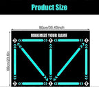 Football Step Training Mat, 60 x 90 cm Football Mat, Football Training Mat, Silent Football Mat