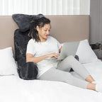 Extra Large Back Cushion with Armrests – Reading and Sitting Cushion for Bed & Sofa