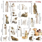 Willow Tree Nativity Scene Figurines Set Statue Hand Painted Decor Christmas Gift_yux