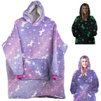 Oversized Hoodie with Hood - Felt_MGF Purple