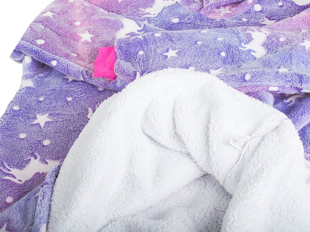 Oversized Hoodie with Hood - Felt_MGF Purple